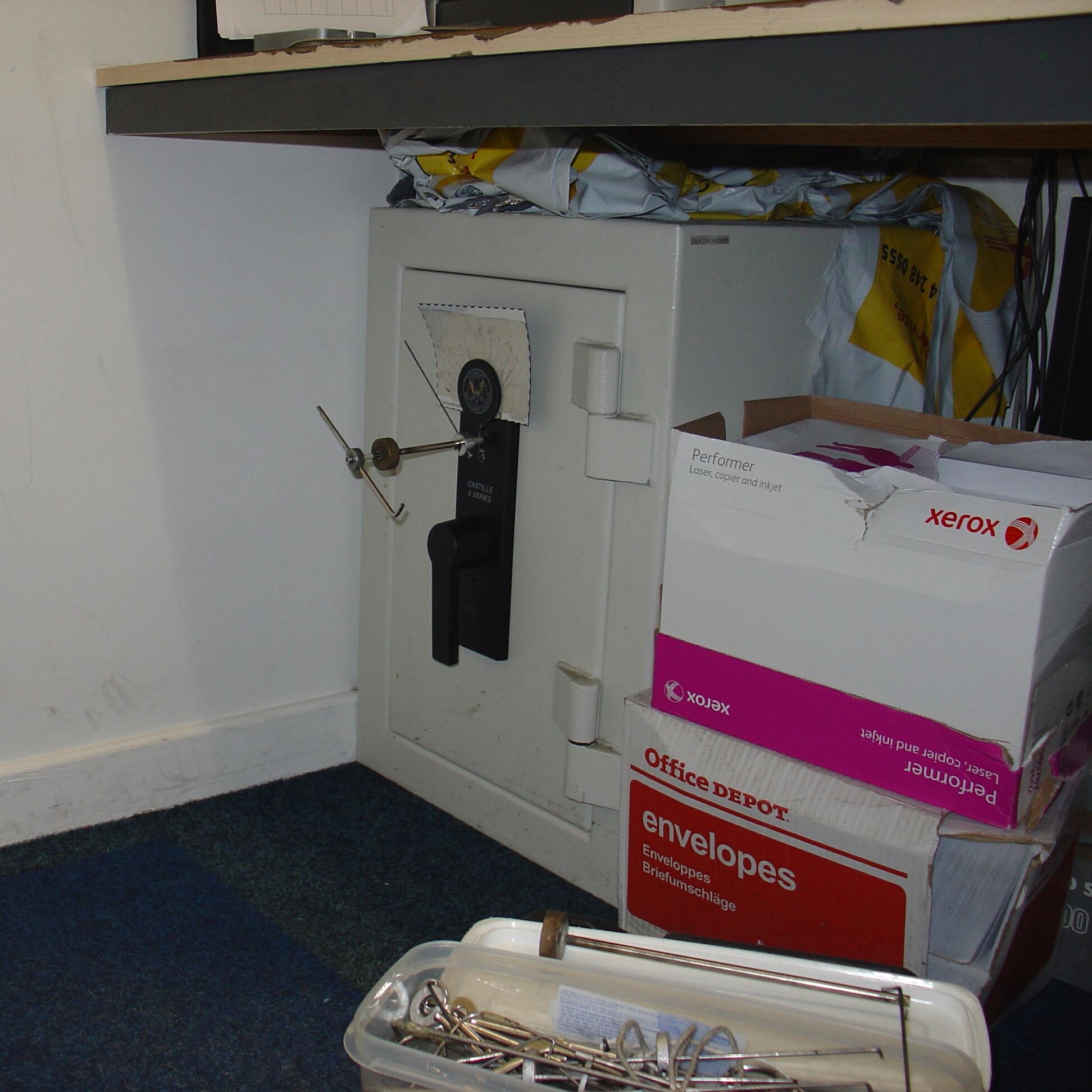 Phoenix Charvat safe opened by Alan Morgan Master Locksmiths