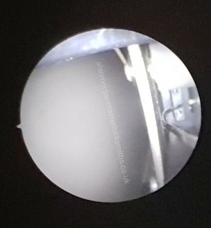 Borescope view by Alan Morgan Master Locksmiths