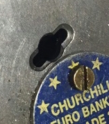 Keyhole shape for solid pin style double bitted key, Alan Morgan Master Locksmiths